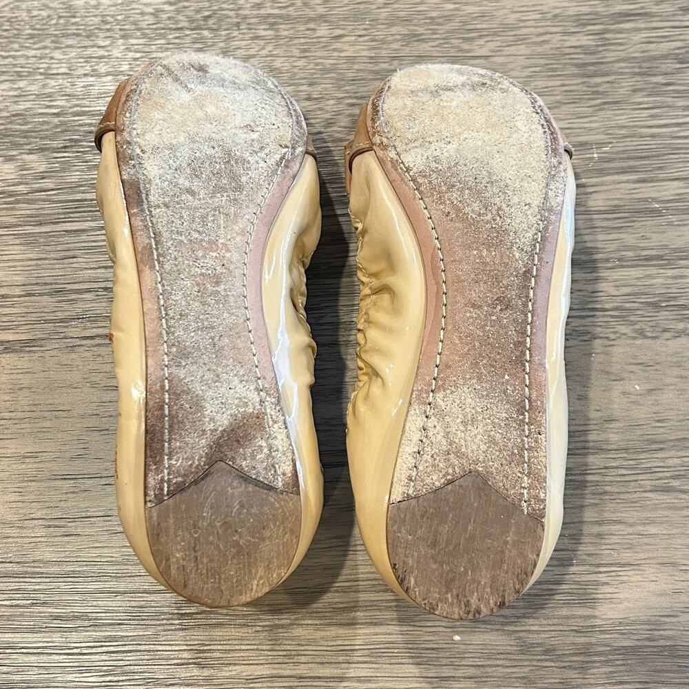 Prada Women's Yellow and Tan Ballet Flats - Picture 8 of 10